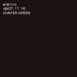 #1B1110 - Hunter Green Color Image